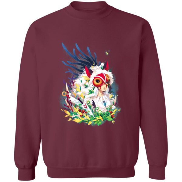 Princess Mononoke Film - Princess Mononoke Colorful Portrait Sweatshirt-Apparel, princess mononoke, Princess Mononoke Film, Sweatshirt