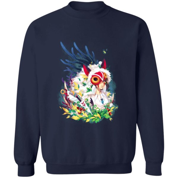 Princess Mononoke Film - Princess Mononoke Colorful Portrait Sweatshirt-Apparel, princess mononoke, Princess Mononoke Film, Sweatshirt