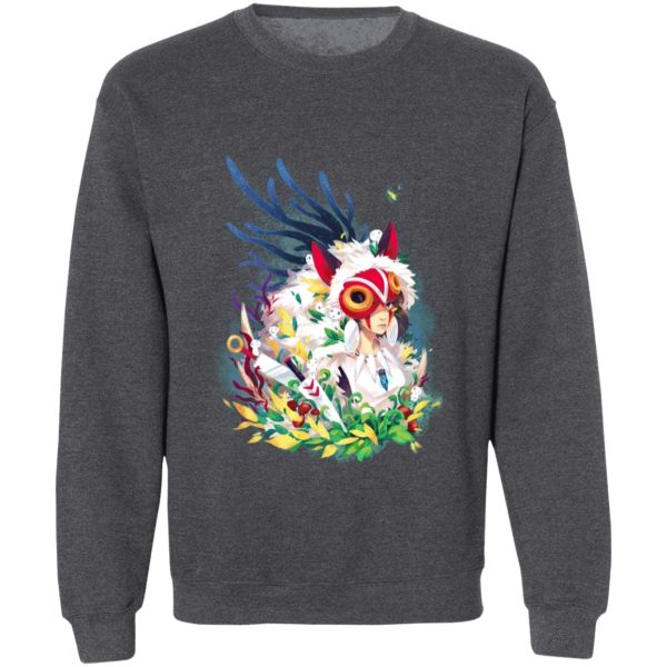 Princess Mononoke Film - Princess Mononoke Colorful Portrait Sweatshirt-Apparel, princess mononoke, Princess Mononoke Film, Sweatshirt