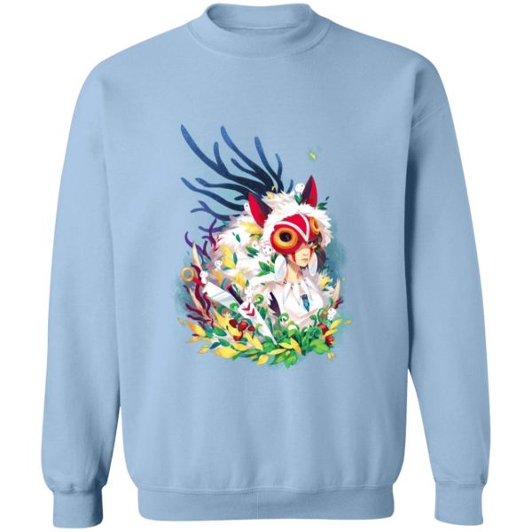 Princess Mononoke Film - Princess Mononoke Colorful Portrait Sweatshirt-Apparel, princess mononoke, Princess Mononoke Film, Sweatshirt