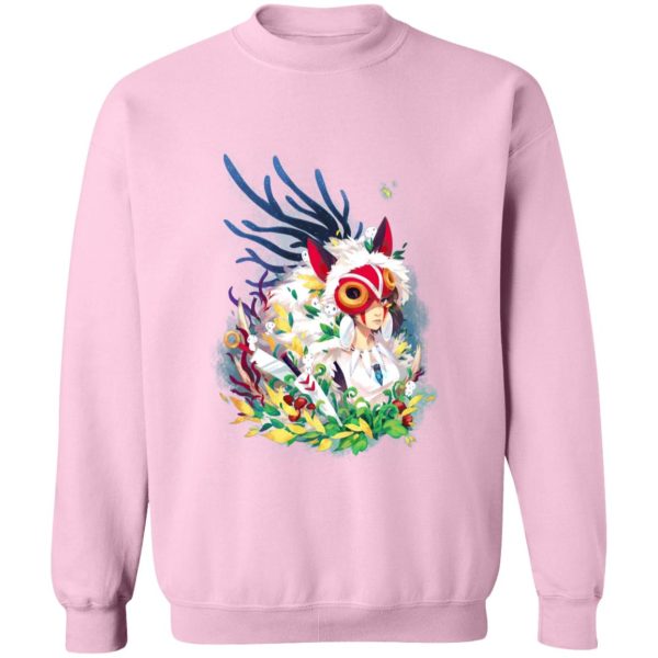 Princess Mononoke Film - Princess Mononoke Colorful Portrait Sweatshirt-Apparel, princess mononoke, Princess Mononoke Film, Sweatshirt