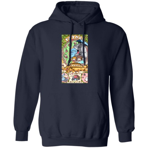 Totoro Restaurant - Totoro Portrait art Hoodie-Apparel, Hoodie, My Neighbor Totoro, Totoro Restaurant