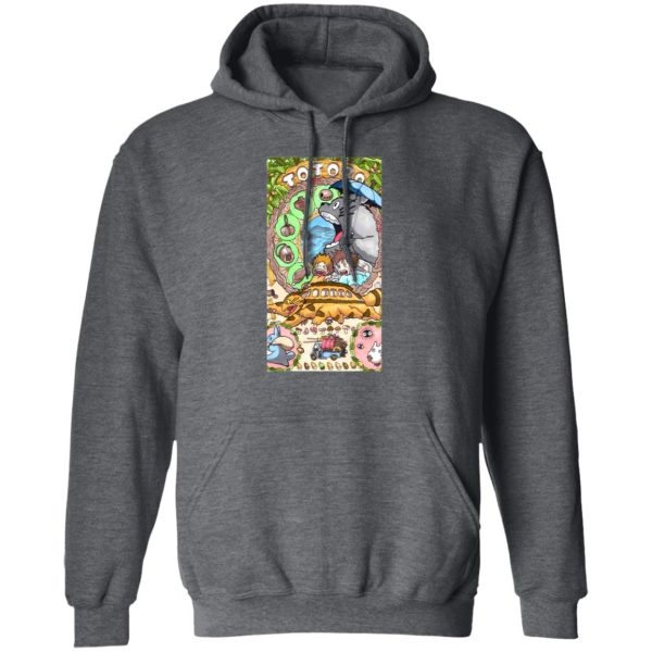 Totoro Restaurant - Totoro Portrait art Hoodie-Apparel, Hoodie, My Neighbor Totoro, Totoro Restaurant