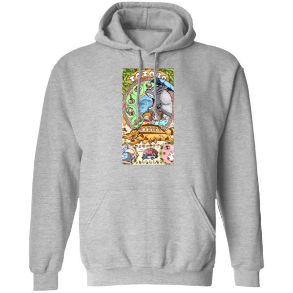 Totoro Restaurant - Totoro Portrait art Hoodie-Apparel, Hoodie, My Neighbor Totoro, Totoro Restaurant