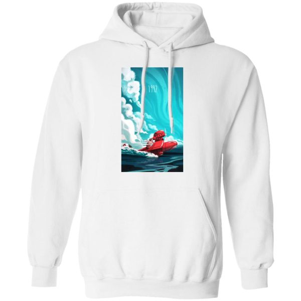 Porco Rosso 1982 Illustration Hoodie-Apparel, Hoodie, porco rosso