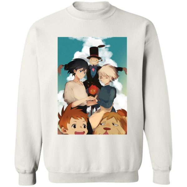 Christian Bale Howl's Moving Castle - Howl’s Moving Castle – Happy Ending Sweatshirt-Apparel, Christian Bale Howl's Moving Castle, Howl's Moving Castle, Sweatshirt