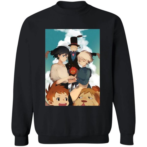 Christian Bale Howl's Moving Castle - Howl’s Moving Castle – Happy Ending Sweatshirt-Apparel, Christian Bale Howl's Moving Castle, Howl's Moving Castle, Sweatshirt