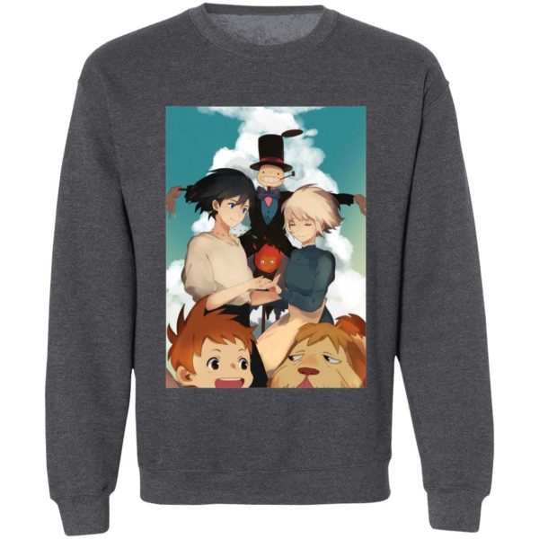 Christian Bale Howl's Moving Castle - Howl’s Moving Castle – Happy Ending Sweatshirt-Apparel, Christian Bale Howl's Moving Castle, Howl's Moving Castle, Sweatshirt