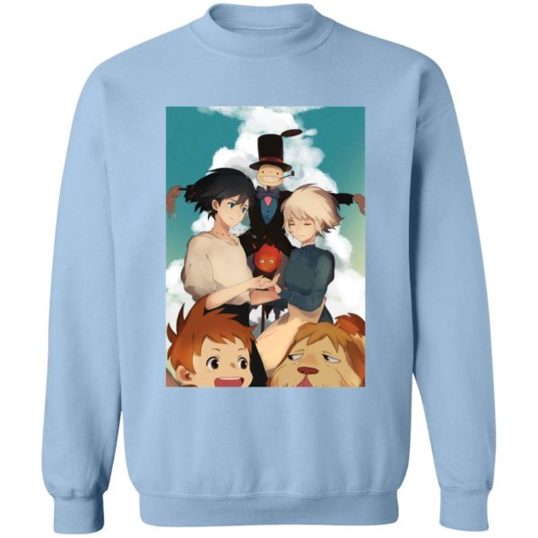 Christian Bale Howl's Moving Castle - Howl’s Moving Castle – Happy Ending Sweatshirt-Apparel, Christian Bale Howl's Moving Castle, Howl's Moving Castle, Sweatshirt