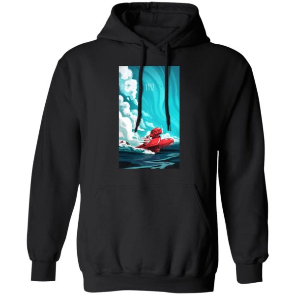 Porco Rosso 1982 Illustration Hoodie-Apparel, Hoodie, porco rosso