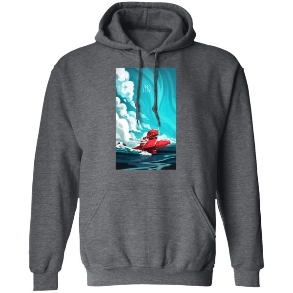 Porco Rosso 1982 Illustration Hoodie-Apparel, Hoodie, porco rosso