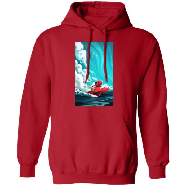 Porco Rosso 1982 Illustration Hoodie-Apparel, Hoodie, porco rosso