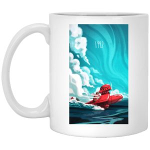 Porco Rosso 1982 Illustration Mug-House Decor, Mug, porco rosso