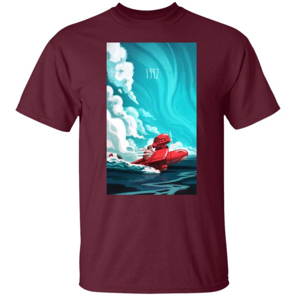 Porco Rosso 1982 Illustration T Shirt-Apparel, porco rosso, Tshirt