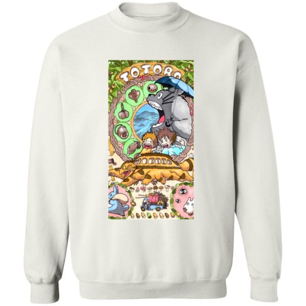 Totoro Poster - Totoro Portrait art Sweatshirt-Apparel, My Neighbor Totoro, Sweatshirt, Totoro Poster