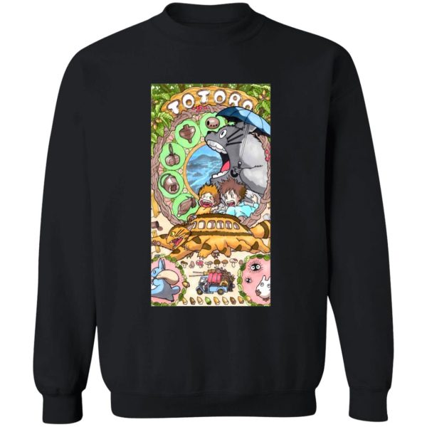 Totoro Poster - Totoro Portrait art Sweatshirt-Apparel, My Neighbor Totoro, Sweatshirt, Totoro Poster