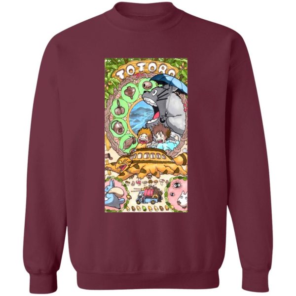 Totoro Poster - Totoro Portrait art Sweatshirt-Apparel, My Neighbor Totoro, Sweatshirt, Totoro Poster