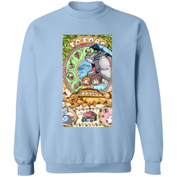 Totoro Poster - Totoro Portrait art Sweatshirt-Apparel, My Neighbor Totoro, Sweatshirt, Totoro Poster