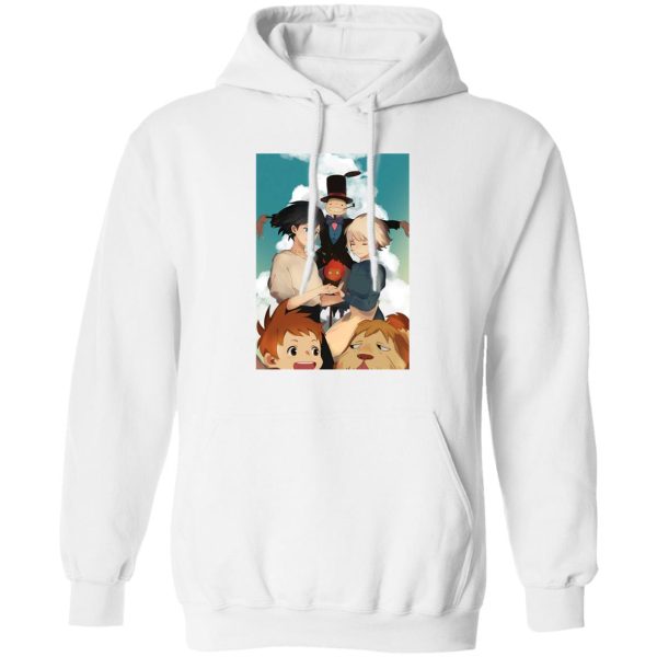 Howl's Moving Castle Poster - Howl’s Moving Castle – Happy Ending Hoodie-Apparel, Hoodie, Howl's Moving Castle, Howl's Moving Castle Poster