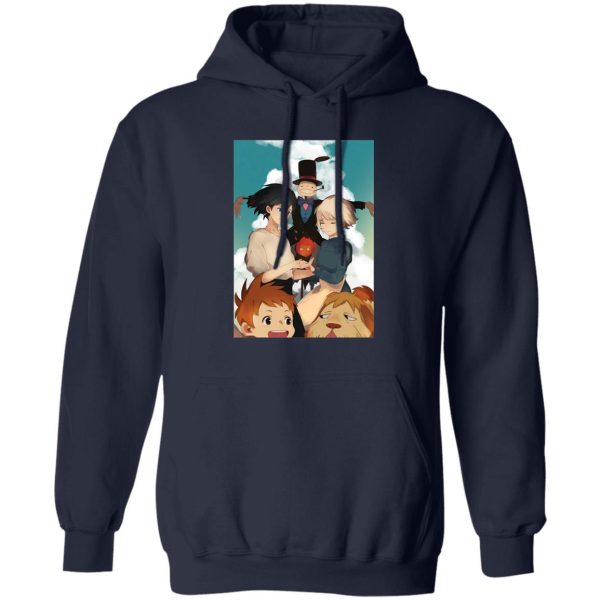 Howl's Moving Castle Poster - Howl’s Moving Castle – Happy Ending Hoodie-Apparel, Hoodie, Howl's Moving Castle, Howl's Moving Castle Poster