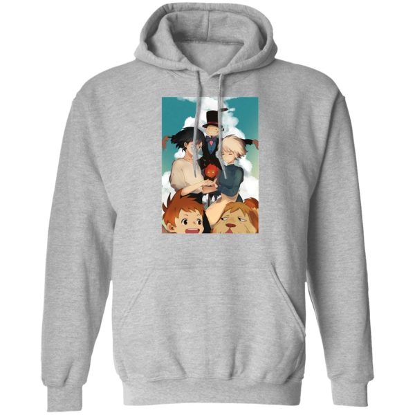 Howl's Moving Castle Poster - Howl’s Moving Castle – Happy Ending Hoodie-Apparel, Hoodie, Howl's Moving Castle, Howl's Moving Castle Poster