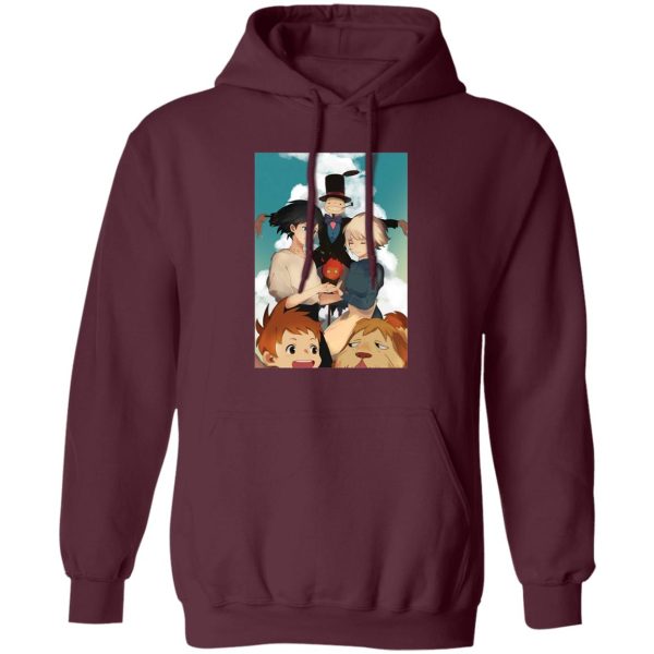 Howl's Moving Castle Poster - Howl’s Moving Castle – Happy Ending Hoodie-Apparel, Hoodie, Howl's Moving Castle, Howl's Moving Castle Poster