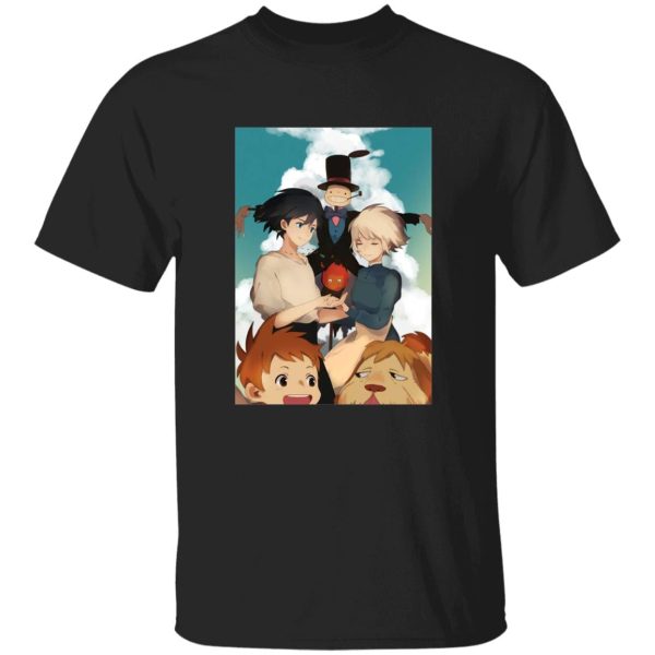 Fire Howl's Moving Castle - Howl’s Moving Castle – Happy Ending T Shirt-Apparel, Fire Howl's Moving Castle, Howl's Moving Castle, Tshirt