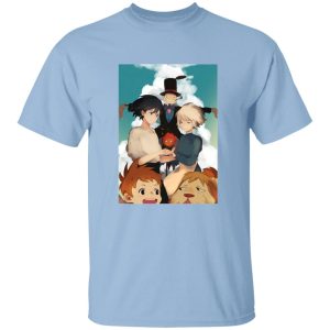 Fire Howl's Moving Castle - Howl’s Moving Castle – Happy Ending T Shirt-Apparel, Fire Howl's Moving Castle, Howl's Moving Castle, Tshirt