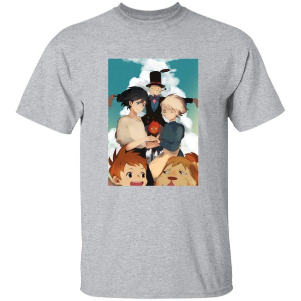 Fire Howl's Moving Castle - Howl’s Moving Castle – Happy Ending T Shirt-Apparel, Fire Howl's Moving Castle, Howl's Moving Castle, Tshirt