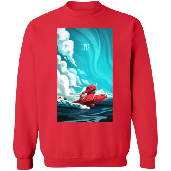 Porco Rosso 1982 Illustration Sweatshirt-Apparel, porco rosso, Sweatshirt