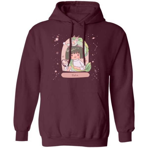 Chihiro From Spirited Away - Spirited Away – Haku Fanart Hoodie-Apparel, Chihiro From Spirited Away, Hoodie, Spirited Away