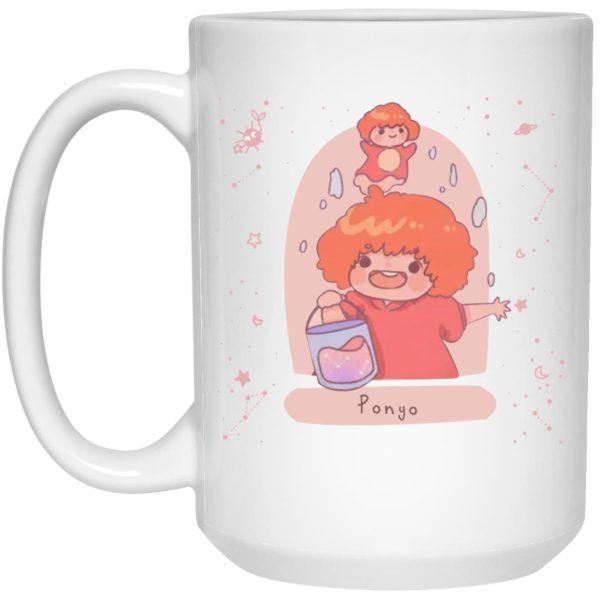 Ponyo Fish - Ponyo on the Cliff by The Sea Fanart Mug-House Decor, Mug, ponyo, Ponyo Fish