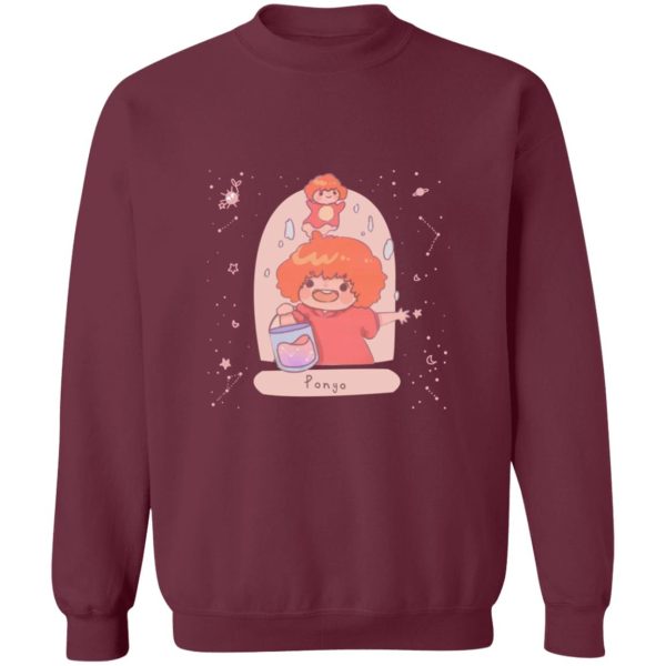 Ponyo Wallpaper - Ponyo on the Cliff by The Sea Fanart Sweatshirt-Apparel, ponyo, Ponyo Wallpaper, Sweatshirt