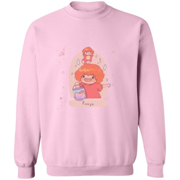 Ponyo Wallpaper - Ponyo on the Cliff by The Sea Fanart Sweatshirt-Apparel, ponyo, Ponyo Wallpaper, Sweatshirt