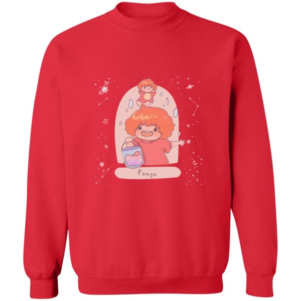 Ponyo Wallpaper - Ponyo on the Cliff by The Sea Fanart Sweatshirt-Apparel, ponyo, Ponyo Wallpaper, Sweatshirt