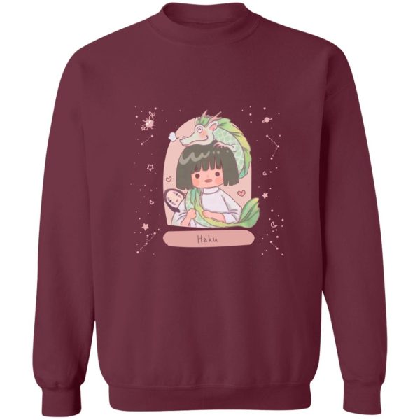 Miyazaki's Spirited Away - Spirited Away – Haku Fanart Sweatshirt-Apparel, Miyazakis Spirited Away, Spirited Away, Sweatshirt