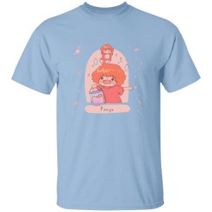 Ponyos Mom - Ponyo on the Cliff by The Sea Fanart T Shirt-Apparel, ponyo, Ponyos Mom, Tshirt