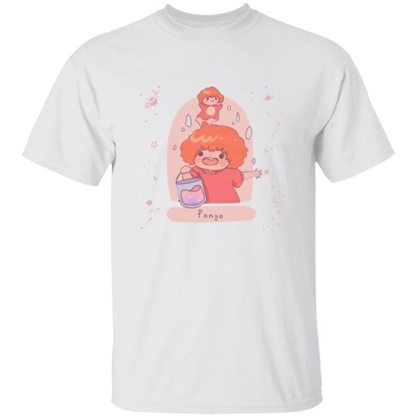 Ponyos Mom - Ponyo on the Cliff by The Sea Fanart T Shirt-Apparel, ponyo, Ponyos Mom, Tshirt