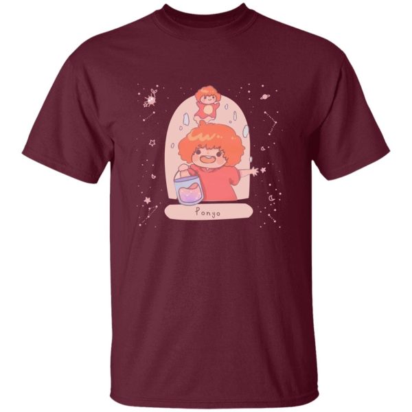 Ponyos Mom - Ponyo on the Cliff by The Sea Fanart T Shirt-Apparel, ponyo, Ponyos Mom, Tshirt