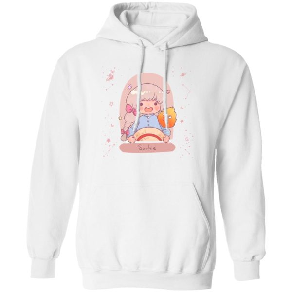 Howl's Moving Castle Calcifer - Howl’s Moving Castle – Sophie Fanart Hoodie-Apparel, Hoodie, Howl's Moving Castle, Howl's Moving Castle Calcifer