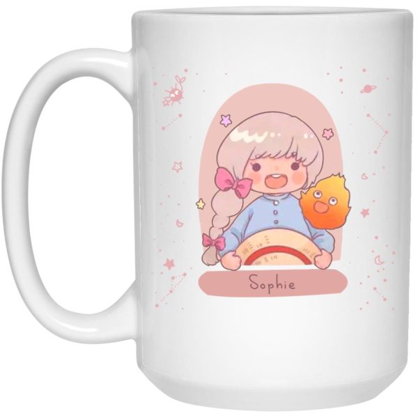 Howl's Moving Castle Cast English - Howl’s Moving Castle – Sophie Fanart Mug-House Decor, Howl's Moving Castle, Howl's Moving Castle Cast English, Mug