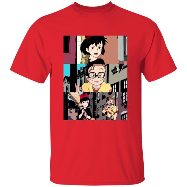 Kiki's Delivery Service - Kiki’s Delivery Service Tower Collage T Shirt for Kid-Kiki's Delivery Service