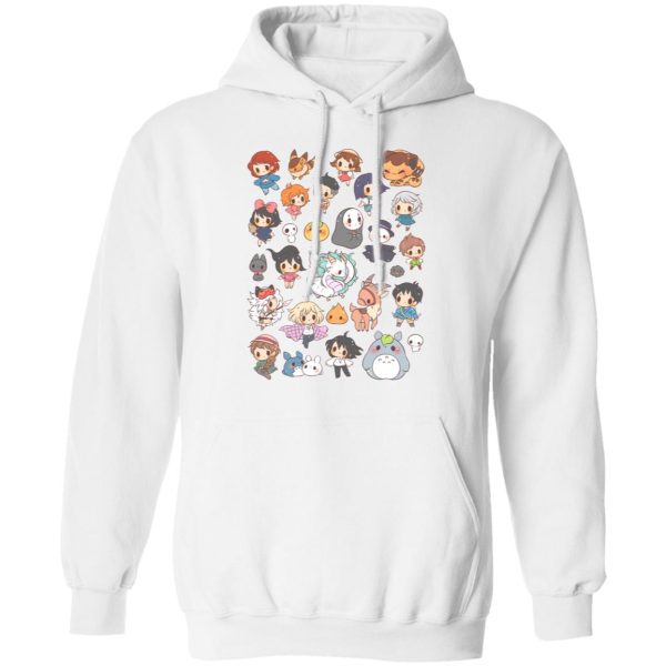 Totoro And Mei - Ghibli Characters Cute Chibi Collection Hoodie-Apparel, Hoodie, Howl's Moving Castle, Kiki's Delivery Service, My Neighbor Totoro, princess mononoke, Spirited Away, Totoro And Mei