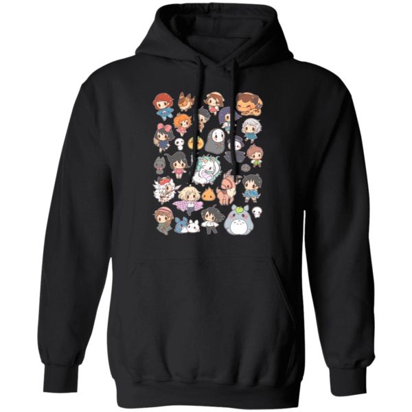 Totoro And Mei - Ghibli Characters Cute Chibi Collection Hoodie-Apparel, Hoodie, Howl's Moving Castle, Kiki's Delivery Service, My Neighbor Totoro, princess mononoke, Spirited Away, Totoro And Mei