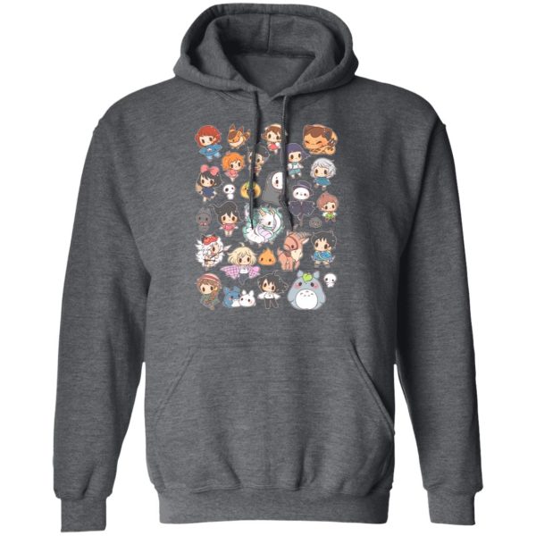 Totoro And Mei - Ghibli Characters Cute Chibi Collection Hoodie-Apparel, Hoodie, Howl's Moving Castle, Kiki's Delivery Service, My Neighbor Totoro, princess mononoke, Spirited Away, Totoro And Mei