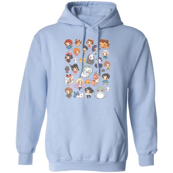 Totoro And Mei - Ghibli Characters Cute Chibi Collection Hoodie-Apparel, Hoodie, Howl's Moving Castle, Kiki's Delivery Service, My Neighbor Totoro, princess mononoke, Spirited Away, Totoro And Mei