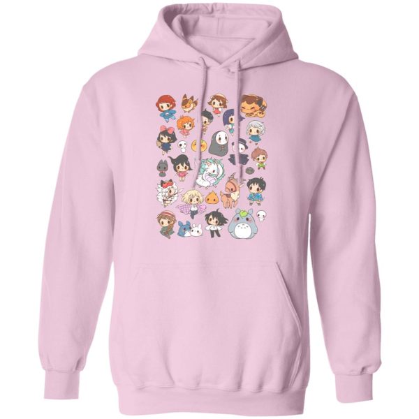 Totoro And Mei - Ghibli Characters Cute Chibi Collection Hoodie-Apparel, Hoodie, Howl's Moving Castle, Kiki's Delivery Service, My Neighbor Totoro, princess mononoke, Spirited Away, Totoro And Mei