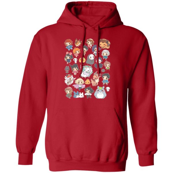 Totoro And Mei - Ghibli Characters Cute Chibi Collection Hoodie-Apparel, Hoodie, Howl's Moving Castle, Kiki's Delivery Service, My Neighbor Totoro, princess mononoke, Spirited Away, Totoro And Mei