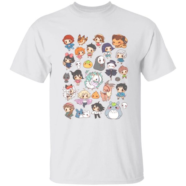 Soot Balls Totoro - Ghibli Characters Cute Chibi Collection T Shirt-Apparel, Howl's Moving Castle, Kiki's Delivery Service, My Neighbor Totoro, ponyo, princess mononoke, Soot Balls Totoro, Spirited Away, Tshirt