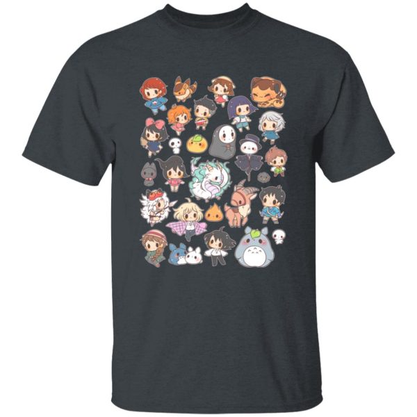 Soot Balls Totoro - Ghibli Characters Cute Chibi Collection T Shirt-Apparel, Howl's Moving Castle, Kiki's Delivery Service, My Neighbor Totoro, ponyo, princess mononoke, Soot Balls Totoro, Spirited Away, Tshirt